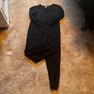 Smash + Tess medium black Henley romper